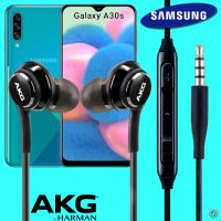 หูฟัง สมอลทอล์ค Samsung แท้ 3.5 mm Aux In-Ear ซัมซุง Galaxy A30s และทุกรุ่น อินเอียร์ สายผ้าถัก เสียงดี เบสหนัก เล่น-หยุด-เลื่อนเพลง ปรับระดับเสียง