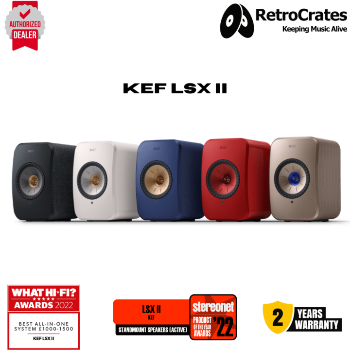 KEF LSX II Wireless Bookshelf Speakers (Pair) Lazada Singapore