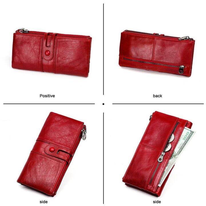 new-design-women-clutch-wallets-genuine-leather-male-womens-long-wallet-zipper-purse-coin-purse-money-phone-bag-rfid-wallet