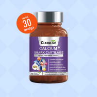 Gleanline Calcium + Shark Cartilage กลีนไลน์ แคลเซียม + กระดูกอ่อนปลาฉลาม (1 กระปุก) 30 แคปซูล เสริมสร้างกระดูก ลดปวดข้อ