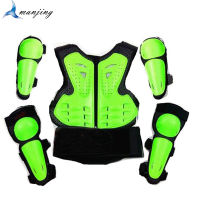 Green Children Motocross Body Protective gear Vest armor ATV Dirt Bike suits Chest Spine Guard Off Road Racing Riding Waistcoat