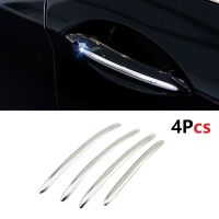 ♛ 4PCS Chrome Car Door Handle Molding Trim Cover For BMW 5 Series F10 F11 F18 2011-2017 Auto Door Decoration Strip