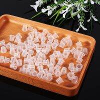 【CW】﹍❧  100Pcs/set S/M Plastic Disposable Microblading Ink Cup Cap Makeup Pigment Holder Accessory