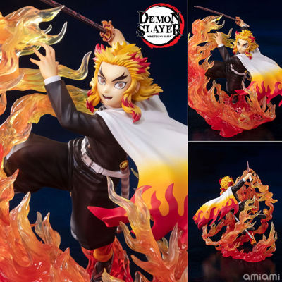 Figure ฟิกเกอร์ จากการ์ตูนเรื่อง Demon Slayer Kimetsu no Yaiba ดาบพิฆาตอสูร Kyojuro Rengoku เรนโงคุ เคียวจูโร่ เสาหลักเพลิง Flame Pillar The Movie Mugen Train ศึกรถไฟสู่นิรันดร์ Ver Anime Hobby โมเดล ตุ๊กตา อนิเมะ การ์ตูน มังงะ ของขวัญ Doll manga Model