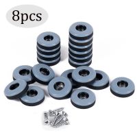 ۩▣๑ 8PCS Furniture Glides With Screws Furniture Sliders Pads Table Chair Leg Mat Floor Protector For Carpet Hardwood Hardware Tool