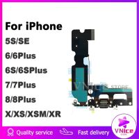 Charging Port Compatible For 5s se 6 6s 7 8 Plus X XS Max XR Microphone Jack Handfree Usb Plug Flex Cable Ribbon Replacement