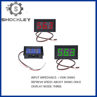 Shockley ช่วงแหล่งจ่ายไฟ DC5-30.0V สามหลัก0.56 "" หลอด LED ดิจิตอล DC 0 ~ 99.9V สีแดง,สีเขียว,สีฟ้าตัวเลือก