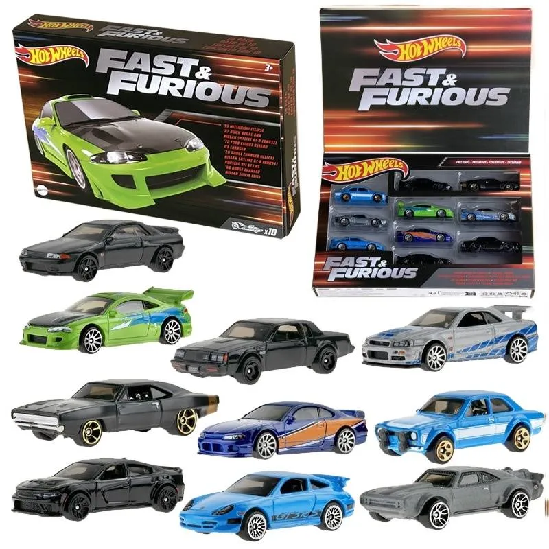 ฺBox Set Fast & Furious ชุด10คัน (ครบชุด) ราคาสุดคุ้ม โมเดลรถเหล็ก Hot  Wheels 10 Car Pack Fast And Furious | Lazada.Co.Th