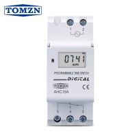 Tomzn ราง Din 16a ควบคุมเครื่องจับเวลาระบบรีเลย์ Ac 220V 230V 12V 24V 48V 48V รายสัปดาห์