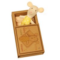 Cute Plush Toys Little Mice Doll 13Cm Dollhouse Stuffed Animal Mouse Plush Doll Christmas Gift For Kids