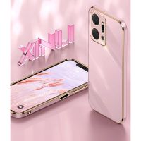 X7A เคสสำหรับ Honor เคลือบ5G 2023ตะเข็บขอบตรงซิลิโคนนิ่มฝาปลอกกันกระแทกเคสโทรศัพท์