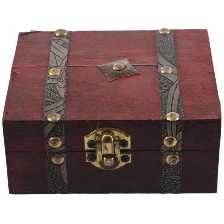wooden-vintage-lock-treasure-chest-jewelery-storage-box-case-organiser-ring-gift