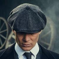 Tommy Shelby Peaky Blinders หมวกใบมีด Vintage หมวก Herringbone หมวกนิวส์บอยสบายๆฤดูใบไม้ผลิหญิงฤดูใบไม้ร่วง Berets BLM311