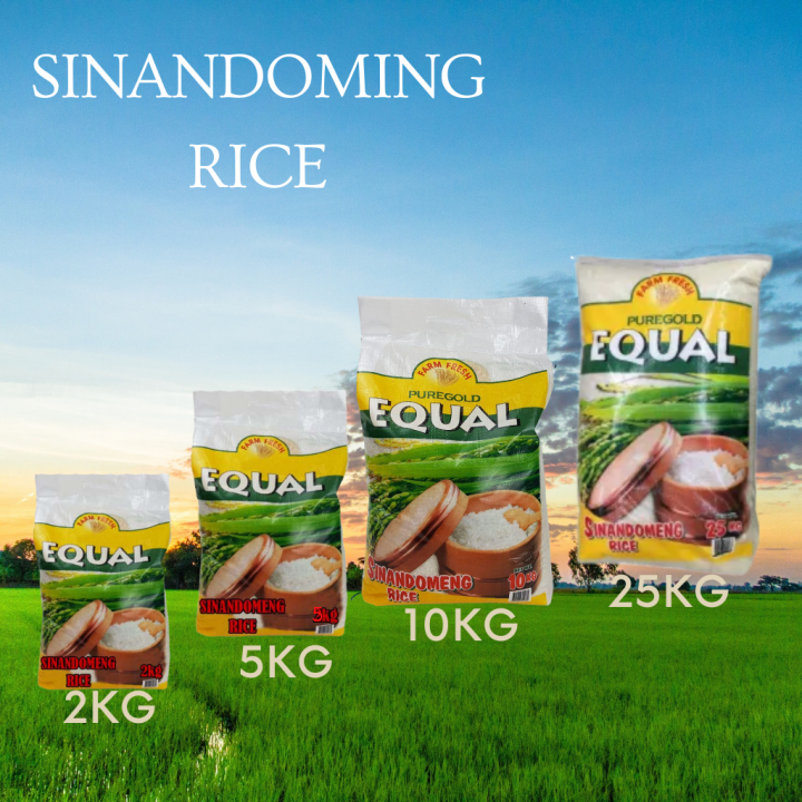 EQUAL Sinandomeng Rice 25kg,10kg,5kg,2kg Lazada PH