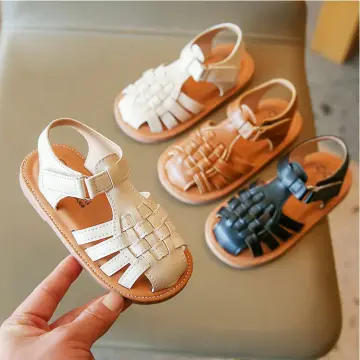 Girls closed deals toe sandals