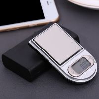 Pocket Scale Electronic LCD Display Digital Scales Stainless Steel Weight Balance Weighing Measuring Gadget Black