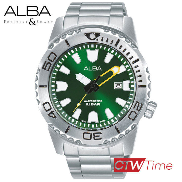 ALBA Mini Monster นาฬิกาข้อมือผู้ชาย สายสแตนเลส รุ่น AG8M05X1 / AG8M05X