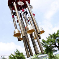 [Foocome]1PC ขนาดใหญ่ Wind Chime หลอด Bells โลหะ Church Bell เครื่องประดับสำหรับ Yard Garden Home ประตู Casement กลางแจ้งในร่ม Decor