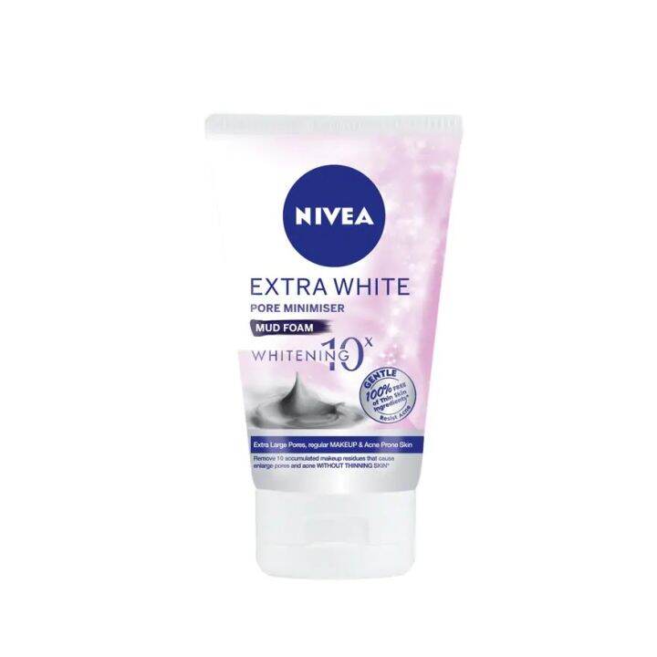 NIVEA Extra White Pore Minimiser Mud Foam 100G | Lazada Singapore