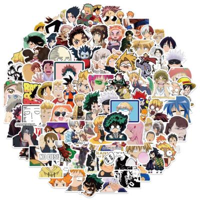 50/100pcs Cartoon Japanese Anime Mixed Sticker Graffiti/Volleyball Junior/Zero Two/Guitar Bike Skateboard Sticker Wholesale Stickers Labels