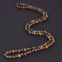 【DT】hot！ Hematite Tiger Beads Necklaces Men for Magnetic Protection Jewelry Collier Homme Drop shipping