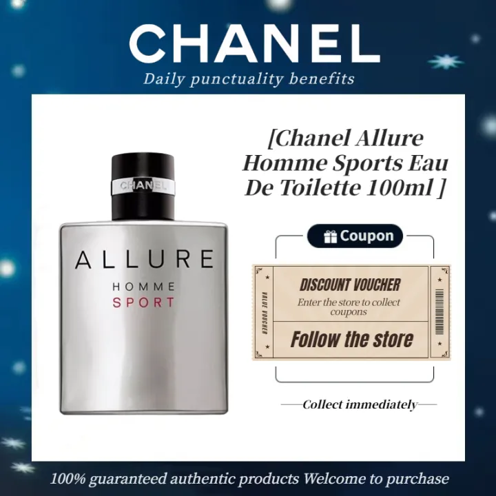[100 genuine Fast delivery] Chanel Allure Homme Sports Eau De Toilette