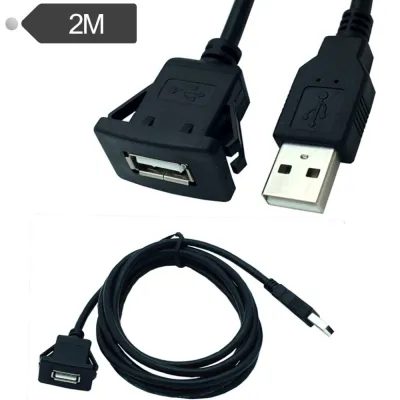 USB 2.0 Mobil Dashboard Kabel Ekstensi Audio Square Tahan Air Line Audio Kabel Ekstensi untuk LCD TV DVD