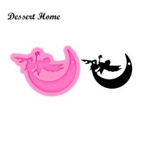 DY0514 Glossy Resin MOONTINK Molds  Fairy Mold for Keychain  Silicone Molds DIY Epoxy Jewellery Making  Clay Molds Wholesale Bread Cake  Cookie Access