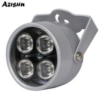 【New-store】 yawowe AZISHN IR Illuminator 850nm 4 Array LEDs กล้องวงจรปิด Night Vision กันน้ำเติม DC 12V สำหรับกล้องวงจรปิด Security Camera