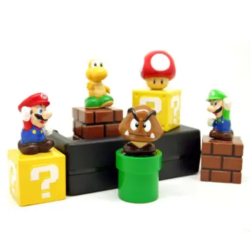 Funko pop Super Mario Bros PVC Action Figure Toys Dolls Model Set Luigi  Yoshi Donkey Kong Mushroom f