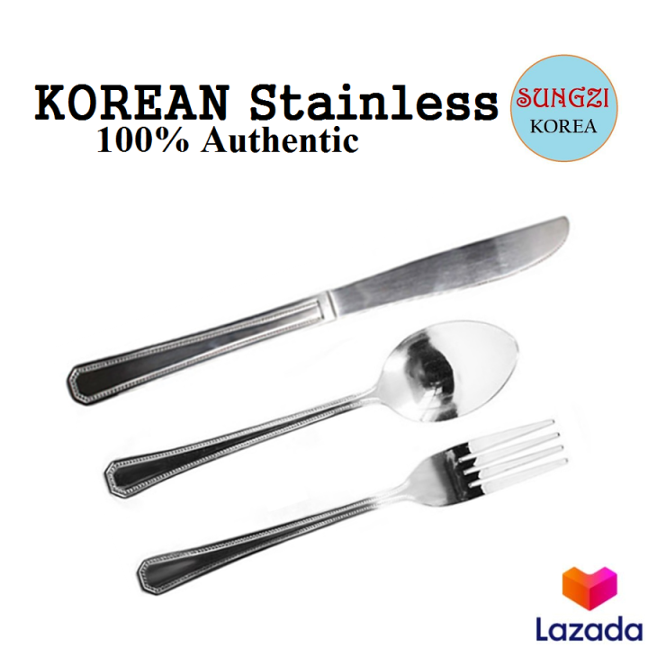 KOREAN STAINLESS Flatware 3 Piece Set Lazada PH