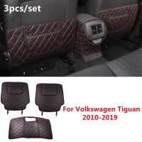 Tiguan Volkswagen 2010-11-2019เสื่อ,ที่คลุมที่เท้าแขนกันสกปรกเบาะหลังเบาะหนัง PU