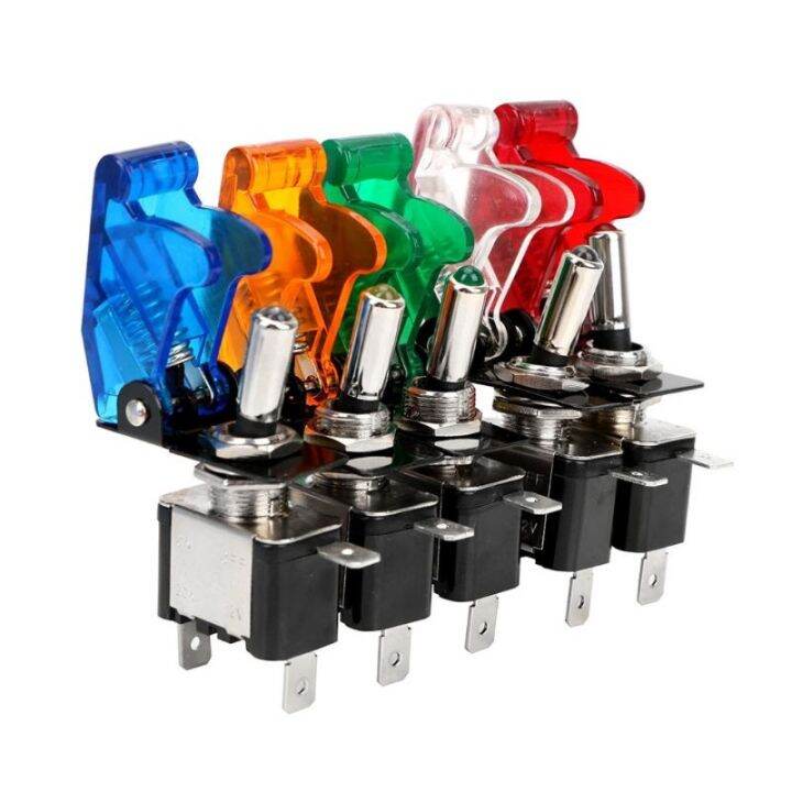 1PC 12V 20A Car Auto Cover LED Light Toggle Rocker Switch Control On