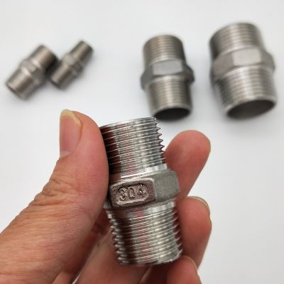 【YF】❁♧๑  1/8  1/4  3/8  1/2  3/4  1  1-1/4  1-1/2  BSP Male to Thread Nipple Threaded Reducer Pipe Fitting 304