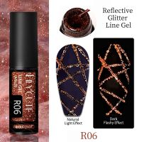 【hot】 LILYCUTE 5ml Reflective Glitter Gel UV/LED Paint Varnish