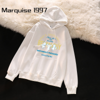 Marquise1997 เสื้อกันนหนาว เสื้อฮู้ด เสื้อกันหนาว ผญ เสื้อแจ็คเก็ตมีฮู้ดทรงหลวมใส่สบายทันสมัย WWY23909SX 37Z230913