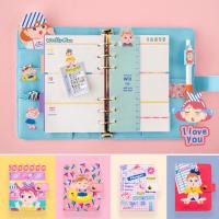 [เซ็ต] แพลนเนอร์ Cute Girl ⭐️ Planner Set PU BT Diary Notebook สมุดแพลนเนอร์ สมุดโน๊ต ไดอารี่ สมุดบันทึก แฟ้มสันห่วง A6/A7 by mimisplan