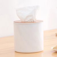 Home Kitchen Round/Square Wooden Tissue Box Case Napkin Holder Home Organizer Office Table Accessories Napkin Tray