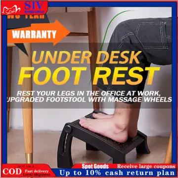 Ergonomic Foot Rest Under Desk, Adjustable Height Office Foot Rest for Under  Desk at Work, Foot Rest Under Desk with Massage Surface at Work Office,  Promote Leg Circulation, Relieve Leg Pressure 
