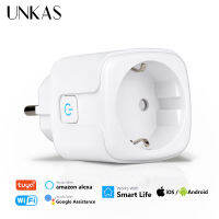 UNKAS AC100-240V EU Socket 16A/20A Wifi Plug Power Outlet Alexa Google Home สำหรับ Tuya Smart Life APP Remote Voice Control-Xiaan Store