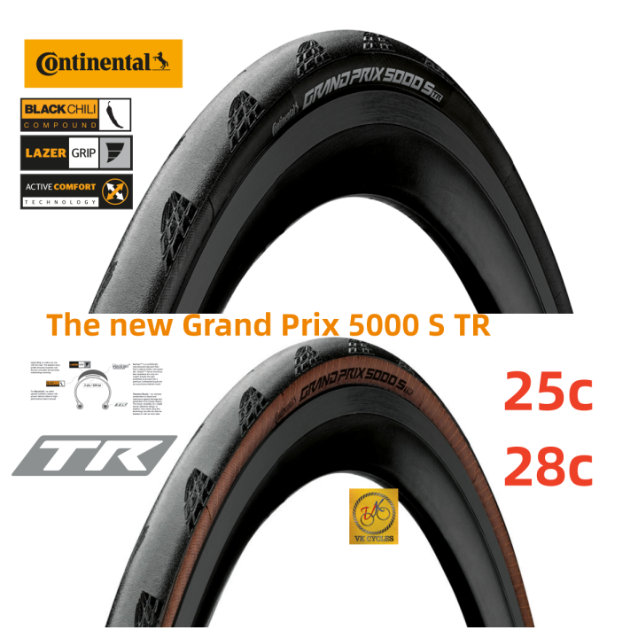 CONTINENTAL TIRE GRAND PRIX 5000 GP5000 S TR Tubeless Ready 700X25