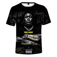 2021 New Arrival Singer Rod Wave 3D Print T-Shirt Summer Men/Women Hip Hop Fashion Casual Short Sleeve Round Neck Tops