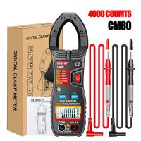 ANENG CM80 Clamp Meter Clamp Type Multimeter 4000 Counts Auto Range Voltmeter 500A AC Ammeter Resistance Meter with Flashlight