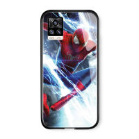 UCUC เคสโทรศัพท์เคสสำหรับ VIVO V20 2021ปลอก  VIVOV20 2020 Marvel เคสโทรศัพท์ปลอก Spiderman เคสมือถือ เคสโทรศัพท์ เคส Man Far From Home กันกระแทก Soft Edge กระจกเทมเปอร์ฝาหลังปลอก