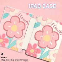 เคส ลายดอกไม้ พร้อมช่องใส่ปากกา สําหรับ iPad gen10 gen9 gen8 gen7 10.2 Air4 Air5 10.9 pro11 2020 gen5 gen6 mini6