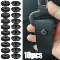 10pcs Car Safety Seatbelt Stopper Buckle Automobile Seat Belt Spacing Limit Stop Plastic Anti-slip Buttons Retainer