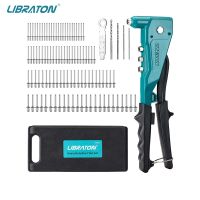 Libraton Heavy Duty Rivet Gun Robust Professional Riveter Pop Rivet Gun Set Manual Riveting Tool for Metal Wooden Plastic