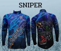 เสื้อตกปลา JK Thailand เสื้อกันยูวี ลาย SNIPER ป้องกันรังสี UV 80% แห้งเร็ว