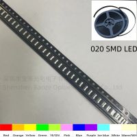 ♗▫ 020 SMD LED Side-emitting Diode Red Blue Green Yellow White Orange Side Light Emitting 100pcs/lot 3806