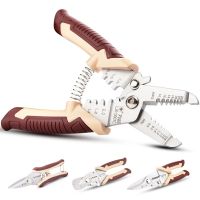 {YING SHUN}เครื่องตัดปอกสายไฟ Crimper Automatic Multifunctional Crimping Stripping Plier Tools Electric Hand Tool